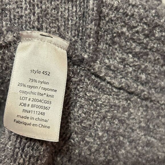 Barefoot Dreams Cozy Chic Lite gray open cardigan sweater women’s XS/S gray - Picture 15 of 16